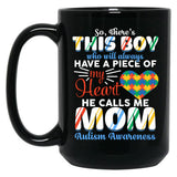 This Boy Who Will Always Have A Piece Of My Heart Black Gift Coffee Mug