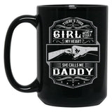 This Girl Stole My Heart She Calls Me Daddy Black Gift Coffee Mug