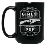 This Girl Stole My Heart She Calls Me Pop Black Gift Coffee Mug