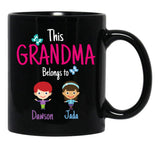 This Grandma Belongs To Dawson Jada Black Gift Coffee Mug - Black