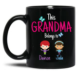 This Grandma Belongs To Dawson Jada Black Gift Coffee Mug