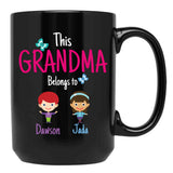 This Grandma Belongs To Dawson Jada Black Gift Coffee Mug - Black
