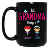 This Grandma Belongs To Dawson Jada Black Gift Coffee Mug