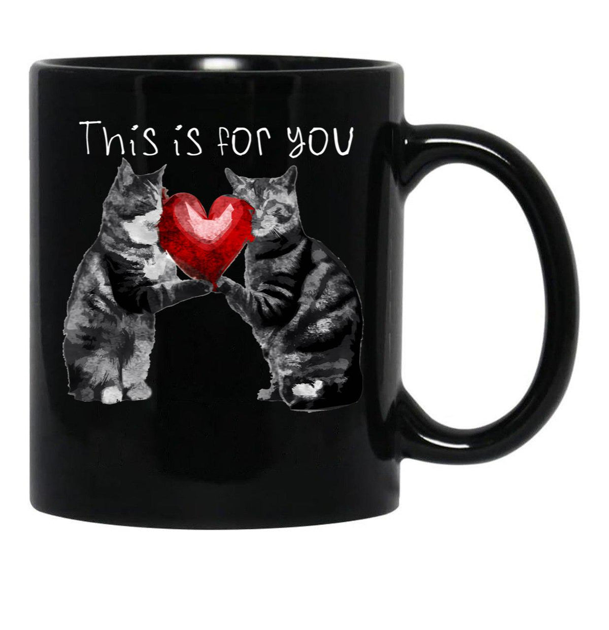 This Is For You Black Gift Coffee Mug - Black