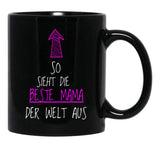 This Is What The Best Mom In The World Looks Like Black Gift Coffee Mug - Black