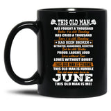 This Old Man Has Fought A Thousand Battles And Was Born In June Black Gift Coffee Mug