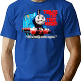 Thomas The Tank Engine Bootleg Bootleg Graphic T-Shirt - Blue