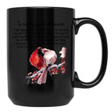 To My Husband In Heaven Black Gift Coffee Mug - Black