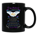 To My Husband We Took Our Vows Together Said Missing Husband In Heaven Angel (1) Black Gift Coffee Mug - Black