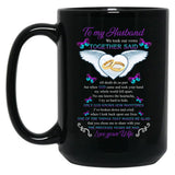To My Husband We Took Our Vows Together Said Missing Husband In Heaven Angel (1) Black Gift Coffee Mug