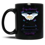 To My Husband We Took Our Vows Together Said Missing Husband In Heaven Angel (2) Black Gift Coffee Mug