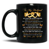 To My Husband We Took Our Vows Together Said Missing Husband In Heaven Angel Black Gift Coffee Mug