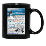 To My Husband With Love Black Gift Coffee Mug - Black