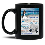 To My Husband With Love Black Gift Coffee Mug