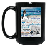To My Husband With Love Black Gift Coffee Mug