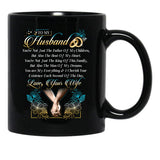 To My Husband (1) Black Gift Coffee Mug - Black
