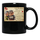 To My Husband (3) Black Gift Coffee Mug - Black