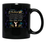 To My Husband Black Gift Coffee Mug - Black