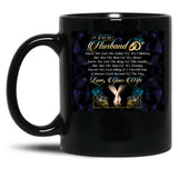 To My Husband Black Gift Coffee Mug