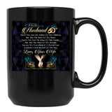 To My Husband Black Gift Coffee Mug - Black