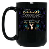 To My Husband Black Gift Coffee Mug