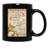 To My Loving Mom Wonderful Person In My Life Black Gift Coffee Mug - Black