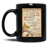 To My Loving Mom Wonderful Person In My Life Black Gift Coffee Mug