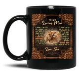 To My Loving Mom Black Gift Coffee Mug
