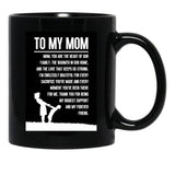 To My Mom Gift For Mom Black Gift Coffee Mug - Black
