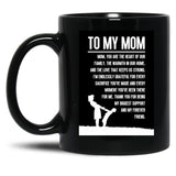 To My Mom Gift For Mom Black Gift Coffee Mug
