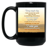 To My Mom Ticket Backgroud Clasic Black Gift Coffee Mug