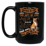 To My Mother-In-Law - Lioness Black Gift Coffee Mug