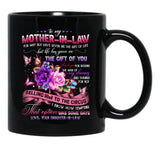 To My Mother-In-Law Black Gift Coffee Mug - Black