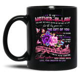 To My Mother-In-Law Black Gift Coffee Mug