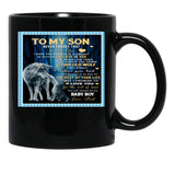To My Son Never Forget That I Love You I Hope You Believe In Yourself As Much As I Believe In You Dad Love Black Gift Coffee Mug - Black
