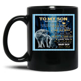 To My Son Never Forget That I Love You I Hope You Believe In Yourself As Much As I Believe In You Dad Love Black Gift Coffee Mug