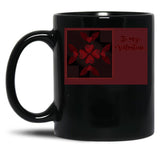 To My Valentine Black Gift Coffee Mug