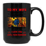 To My Wife I Love You Forever And Always Black Gift Coffee Mug - Black