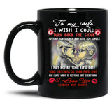 To My Wife Love You Forever Black Gift Coffee Mug