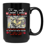 To My Wife Love You Forever Black Gift Coffee Mug - Black