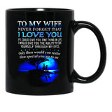 To My Wife Never Forget That I Love You Black Gift Coffee Mug - Black