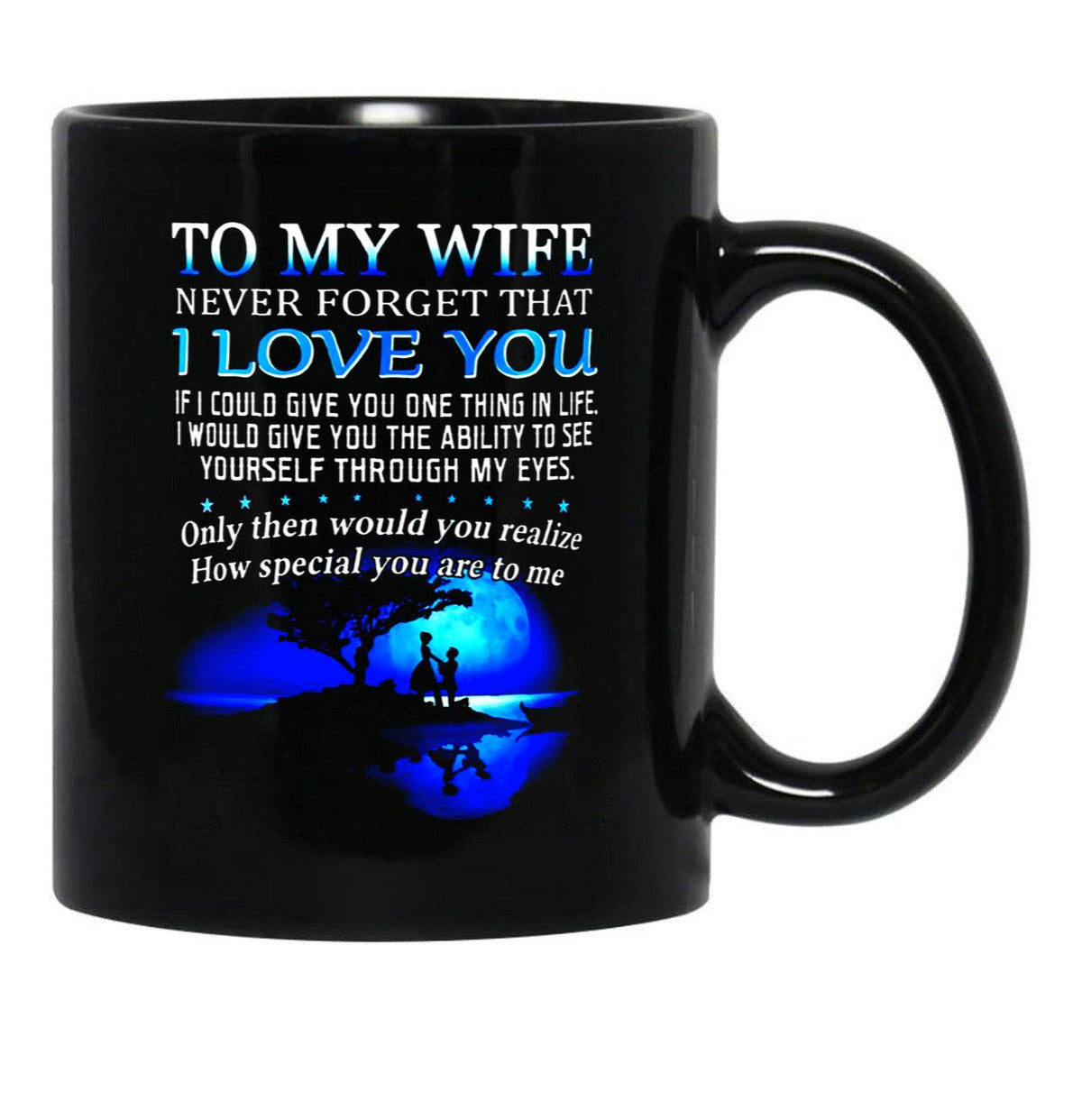 To My Wife Never Forget That I Love You Black Gift Coffee Mug - Black