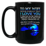 To My Wife Never Forget That I Love You Black Gift Coffee Mug