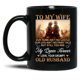 To My Wife Old Husband Black Gift Coffee Mug