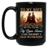To My Wife Old Husband Black Gift Coffee Mug