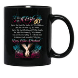 To My Wife (1) Black Gift Coffee Mug - Black