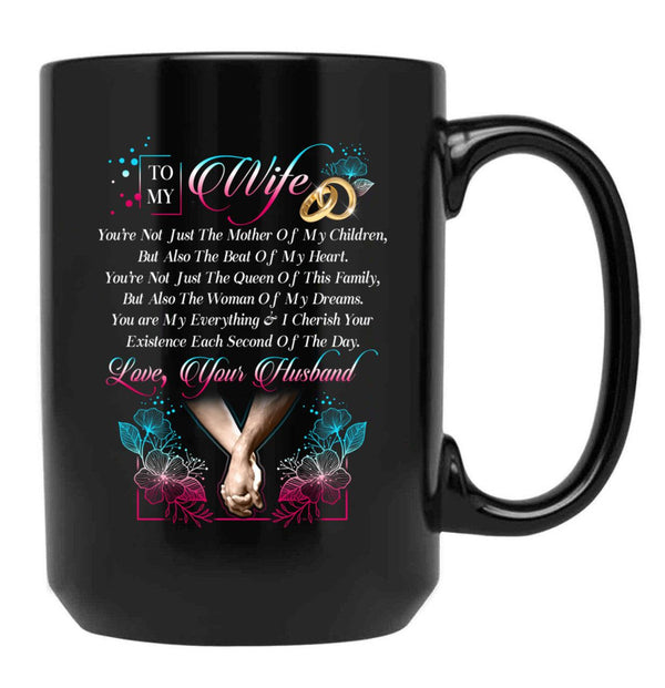 To My Wife (1) Black Gift Coffee Mug - Black