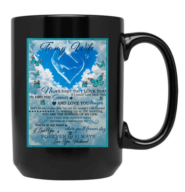 To My Wife (3) Black Gift Coffee Mug - Black