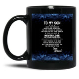To My Wolf Son You Never Lose Zodiac Sign Black Gift Coffee Mug