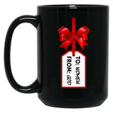 To Women From God God'S Gift Funny Christmas Ugly Sweater Black Gift Coffee Mug
